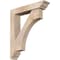 Ekena Millwork Westlake Traditional Smooth Bracket w/ Offset Brace, Douglas Fir, 5 1/2"W x 26"D x 30"H BKT0604X26X30WTL01SDF - alternate 1